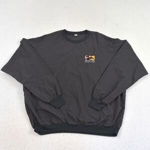 Vintage Kentucky Derby Festival Pullover Windbreaker Jacket XL Black Retro 90s